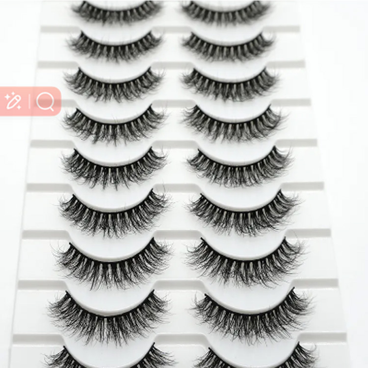 10 pares buong strip lash cruelty libreng faux mink natural lashes