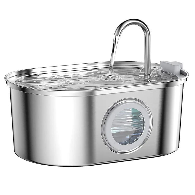 3.2l Pet Fountain 304 Hindi kinakalawang na asero Pag -inom ng Alagang Hayop
