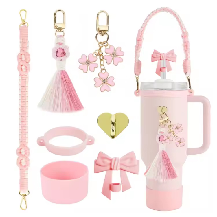 30oz40oz drinkware accessories para sa Stanley Cup braided lubid