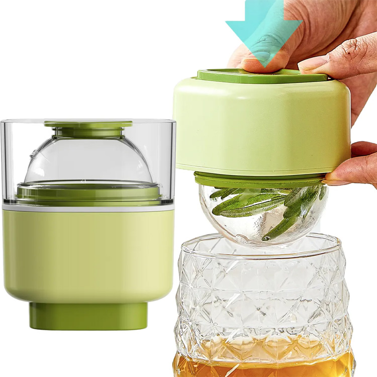 3D Ice Ball Cube Maker Silicone Ice Ball Shaped Press Mold