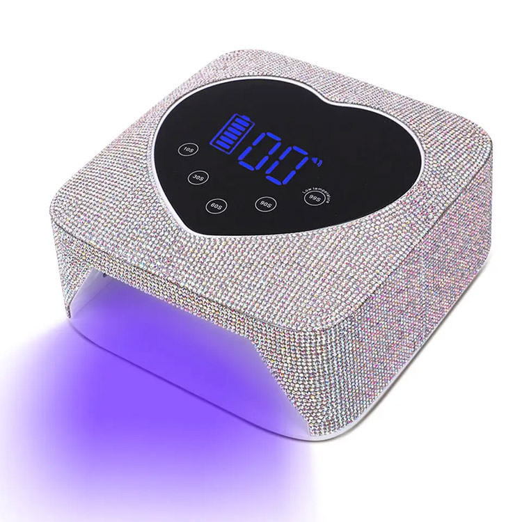 72W Heart-shape rechargeable bling rhinestones kuko lamp