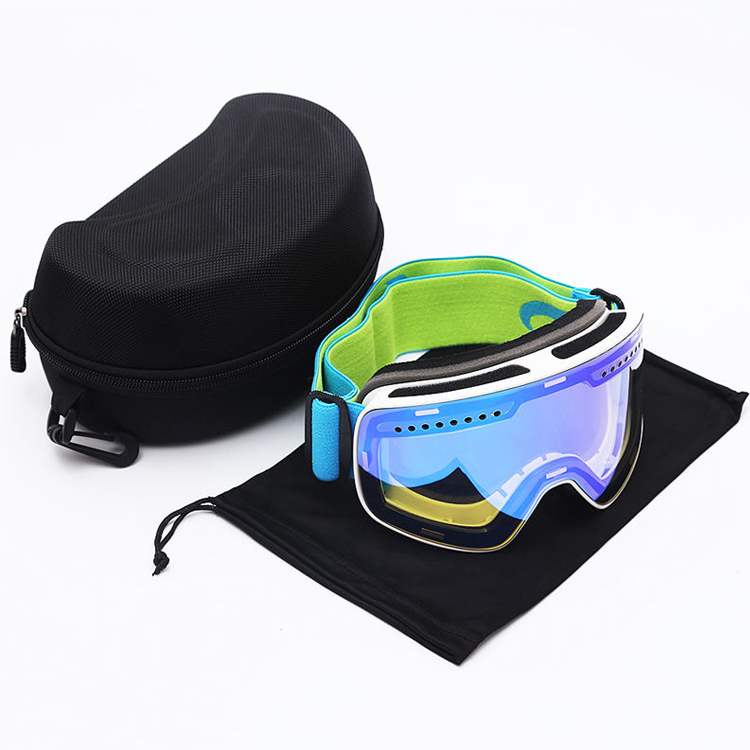 Anti-fog pasadyang magnetic UV 400 naka-istilong snow skiing goggles