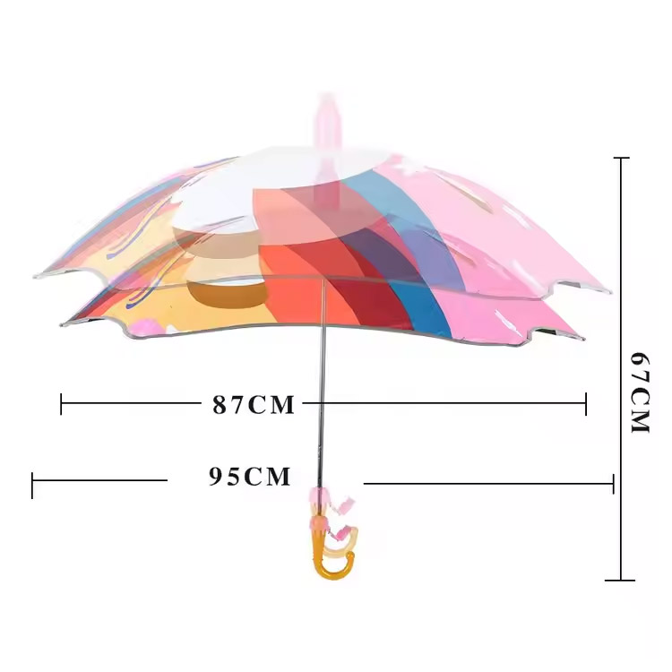 Cartoon Animal Head Reflective Children’s payong