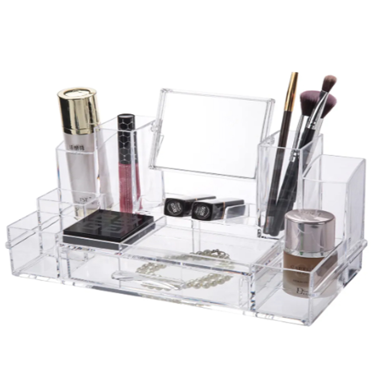 Cosmetics plastic lipstick brushes makeup organizer