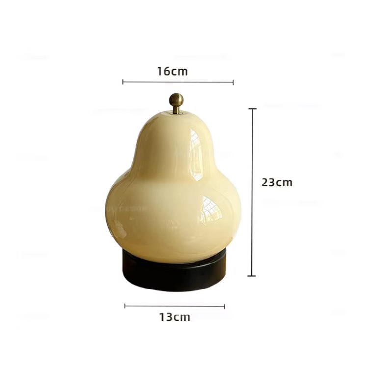 Creative Dimmable Cute Decorative Cordless Pear Table Lamp