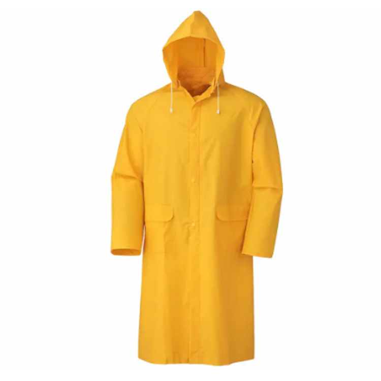 Pasadyang mabibigat na tungkulin ng ulan coat pvc waterproof rain poncho