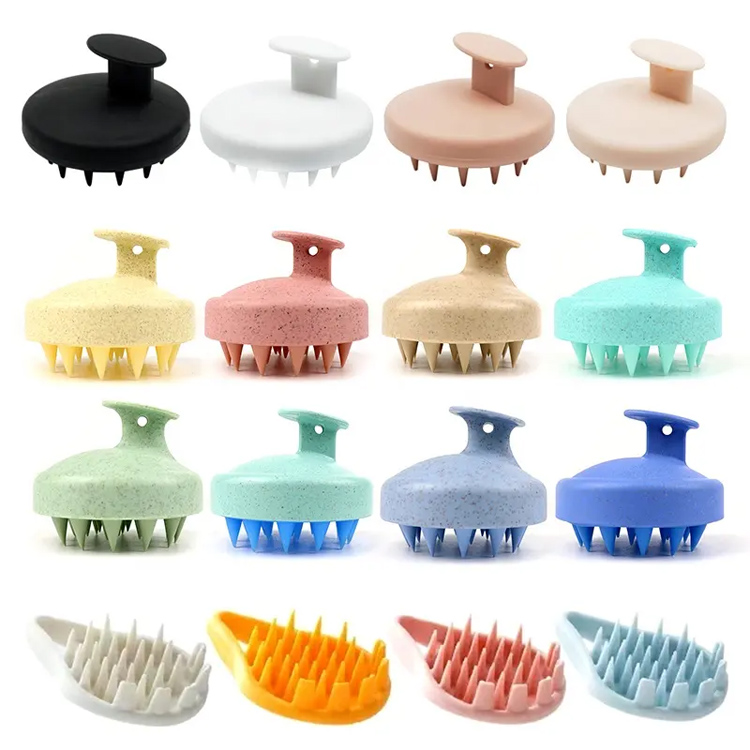 I -customize ang logo ng shampoo massage brush scalp care brush