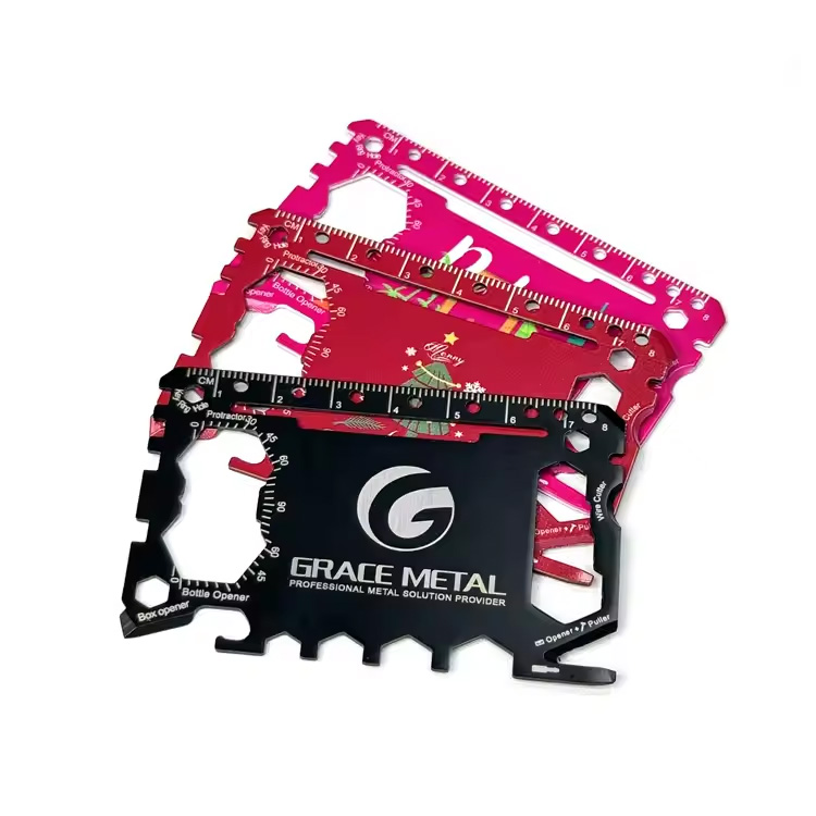 Na -customize na Logo Stainless Steel Multi Function Card Tool