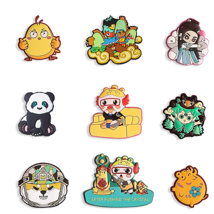 Dekorasyon ng Pasadyang Logo Opsyon Magagamit ang mga magnet na PVC Fridge