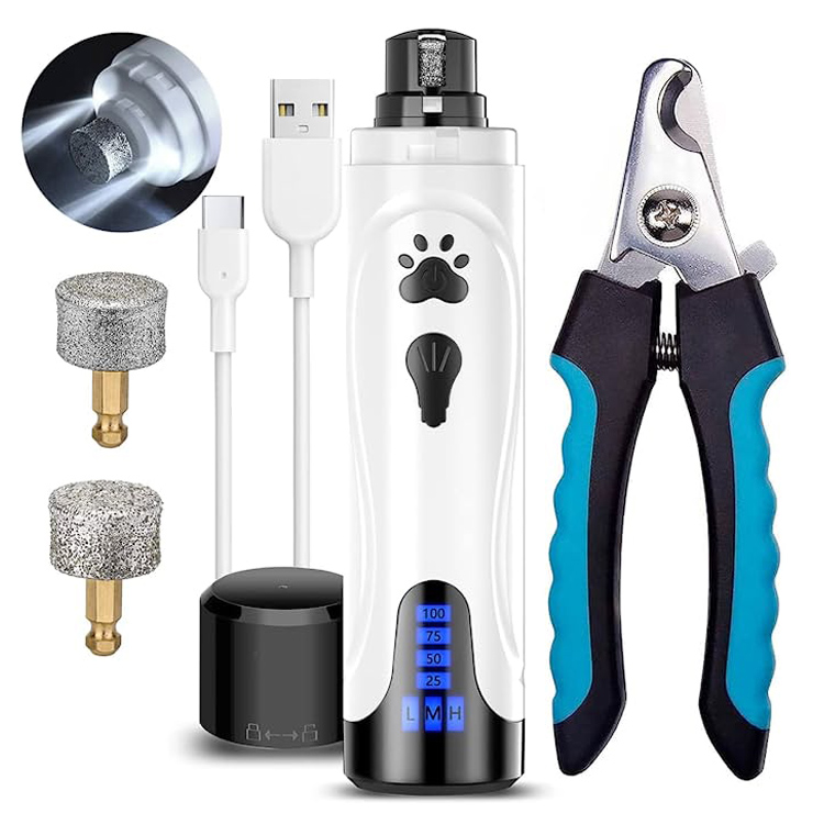 Electric Pet Dog Nail Grinder Trimmer at Clipper Kit