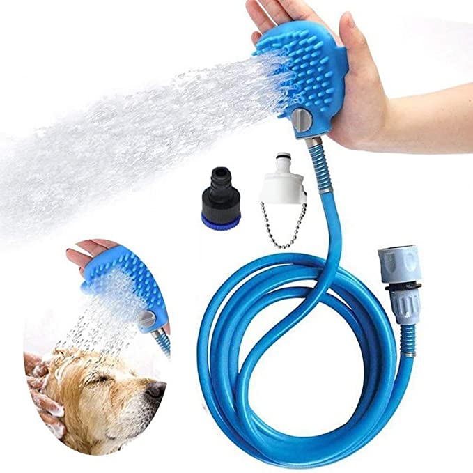 Madaling Paghugas ng Brush Pet Bathing Tool Dog Shower Sprayer