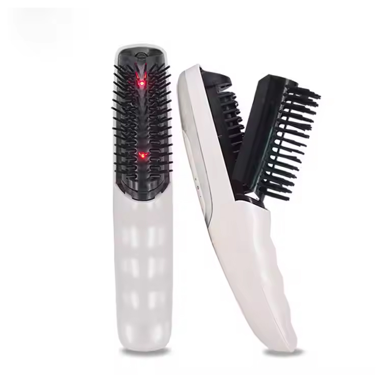 Electric Comb Straightener Mabilis na Pag -init ng Estilo ng Buhok LED Brush