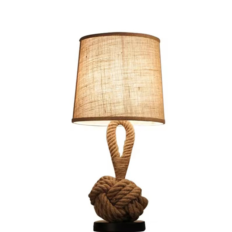 Tela Lampshade ETL Bedside Lamp Hotel Rope Desk Lamp