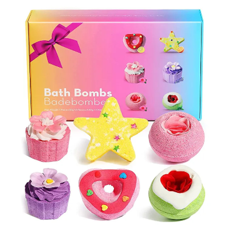 Family Hotel banyo makulay na cupcake cute fizzy bath bomb