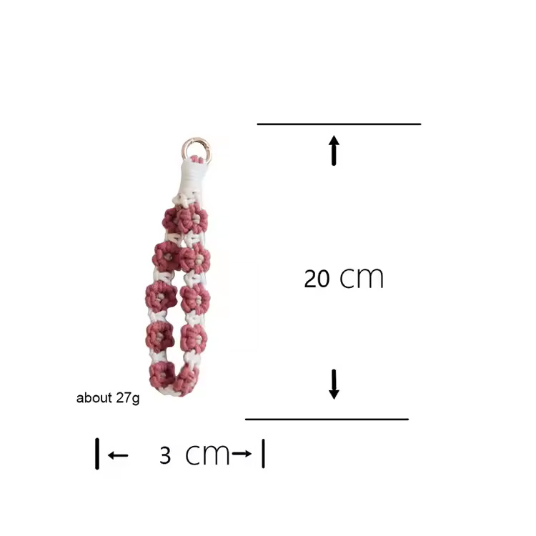 Bulaklak na pinagtagpi mobile phone pendant bag charm creative gift