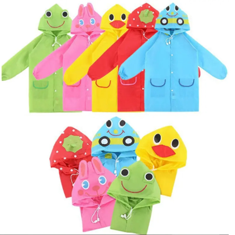 Funky Waterproof Cartoon Animal Children's Raincoat