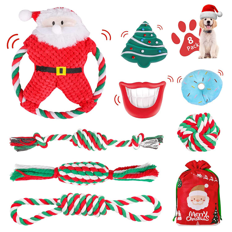 Nakakatawang Interactive Squeaky Chew Christmas Dog Toy