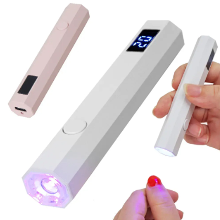 Handheld manikyur lamp na may digital na display mini baking lamp