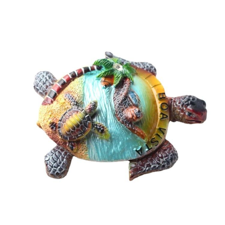 Home Decor Resin Hand-Pinted 3D Turtle Fridge Magnets