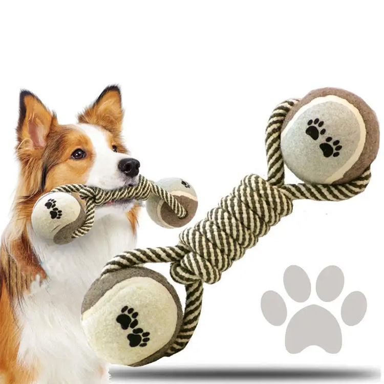 Knot at bola kumbinasyon ng chewing chewing molar interactive toy