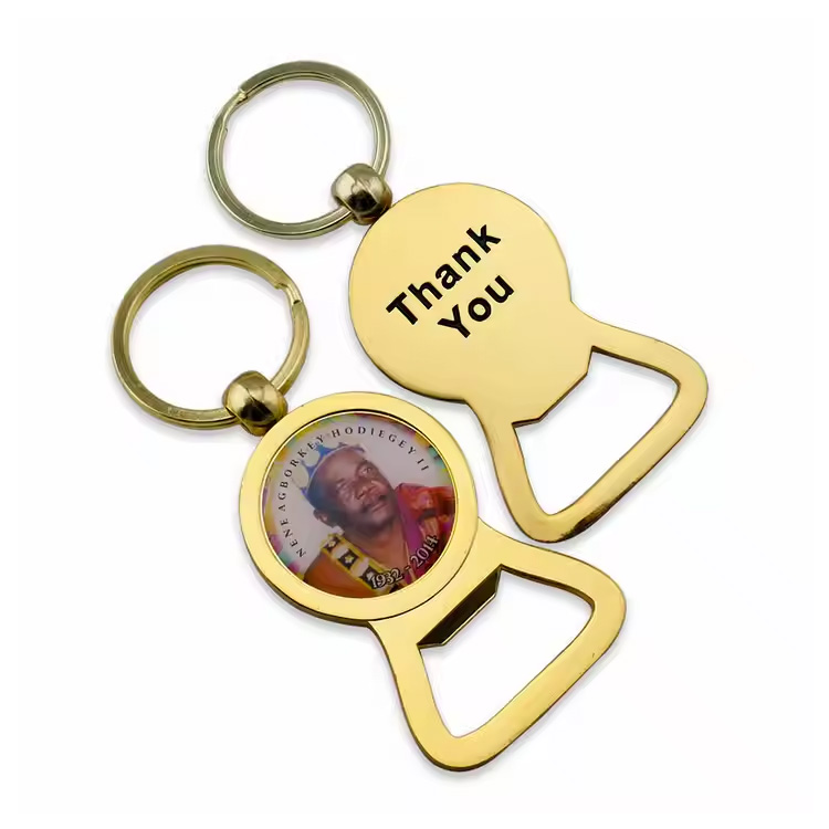 logo metal pasadyang keyholder key singsing beer key chain