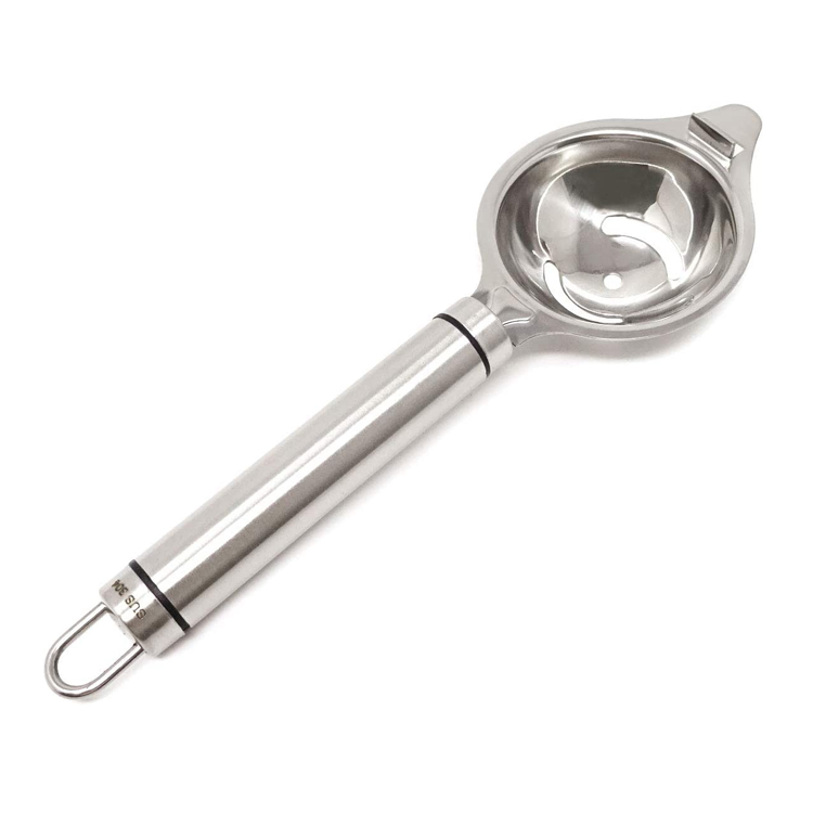 Mahabang Handle Stainless Steel Egg Strainer White Yolk Divider