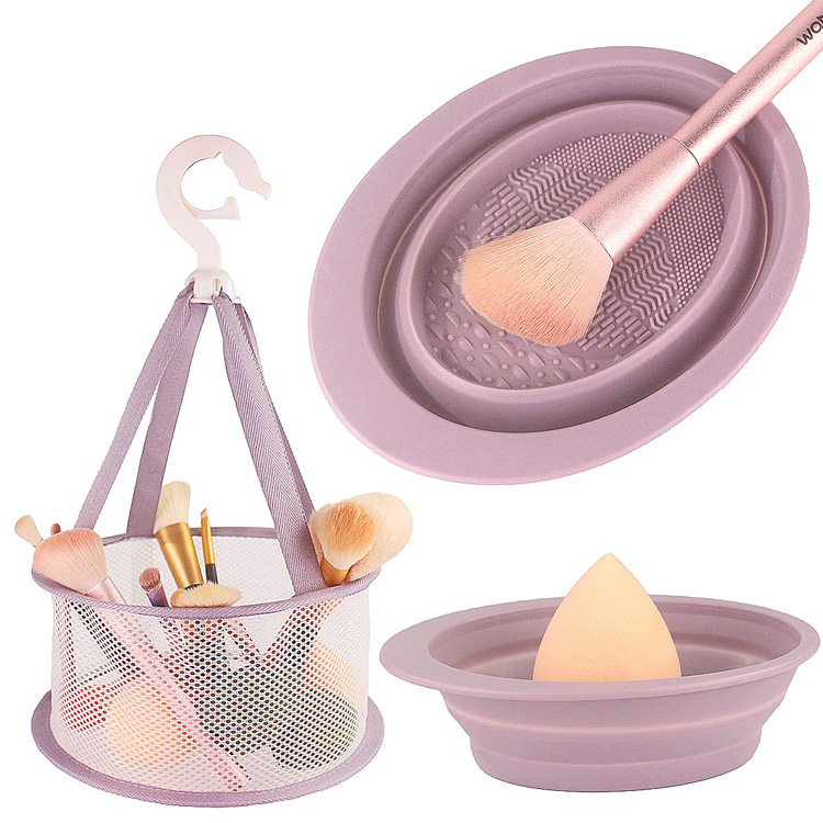 Makeup Brush Cleaning Pad at Mesh Drying Net