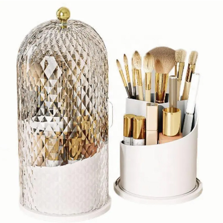 Makeup brush holder transparent cosmetics organizer