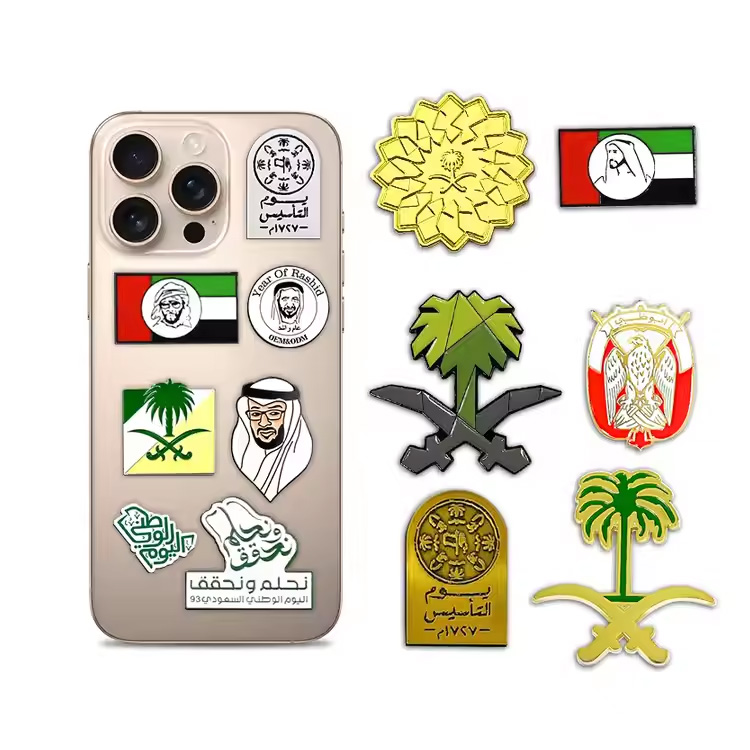 Mexico metal pasadyang lapels enamel saudi metal sticker pin