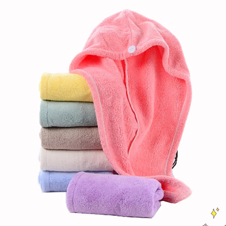 Microfiber para sa mga kababaihan malambot na salon dryer hair towel turban
