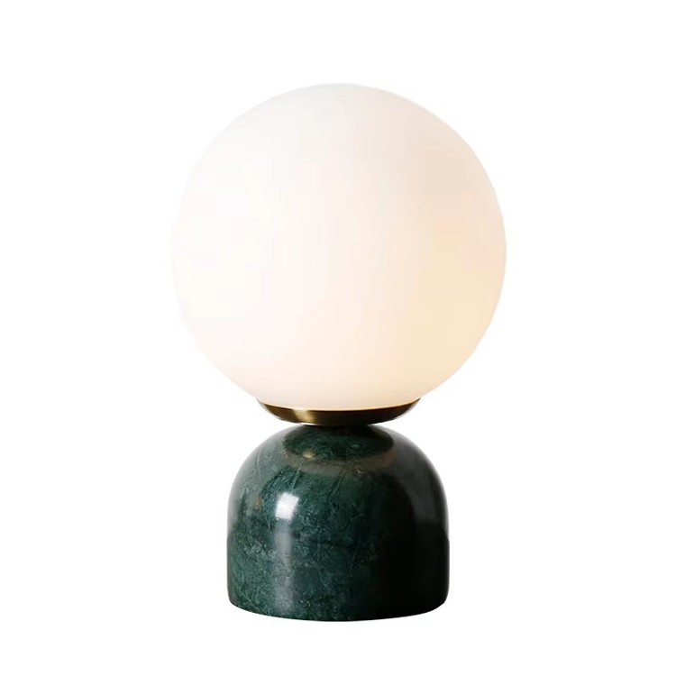 Modernong Marble Base Bedside Mini Glass Smart Table Lamp