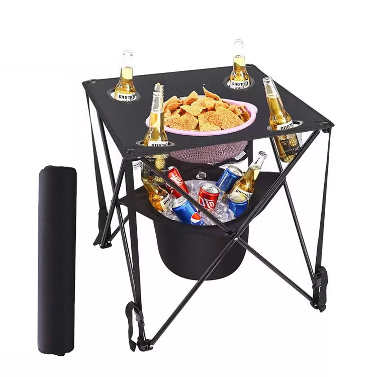 Modern Portable Iron Folding Table para sa Outdoor Home Bar