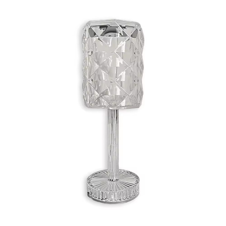 Modernong Restaurant Rechargeable Cordless Crystal Table Lamp