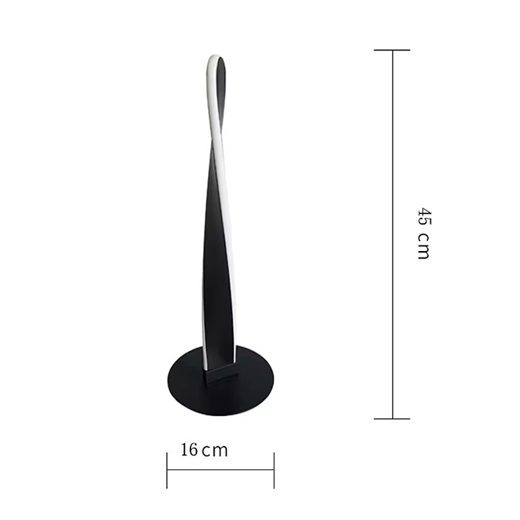 Modern Simpleng Ilaw na Disenyo ng Dekorasyon na Spiral Desk Lamp