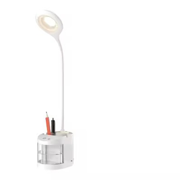 Multifunctional na Gooseneck LED Mini Fan Storage Desk Lamp