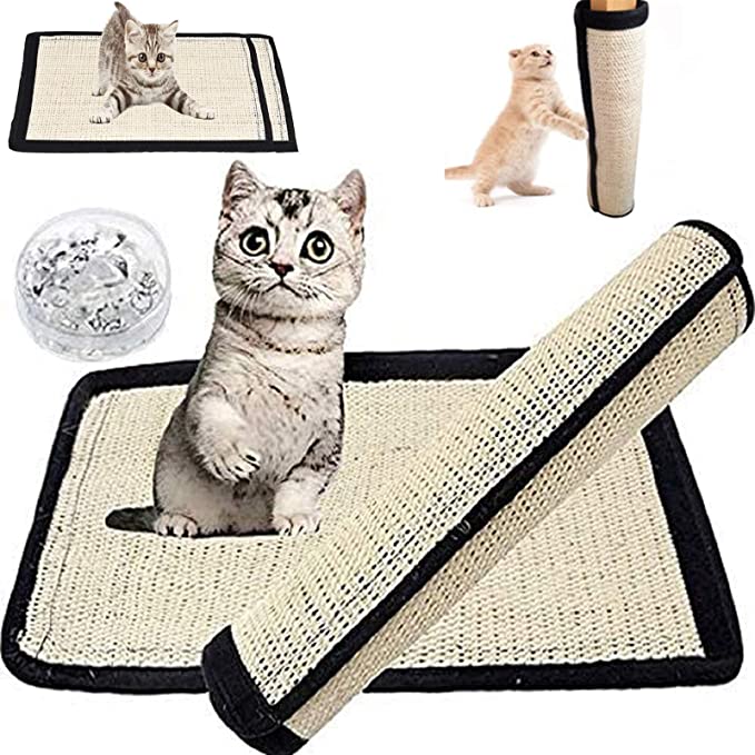 Likas na Floor Scratching Pad Rug Sisal Cat Scratch Mat