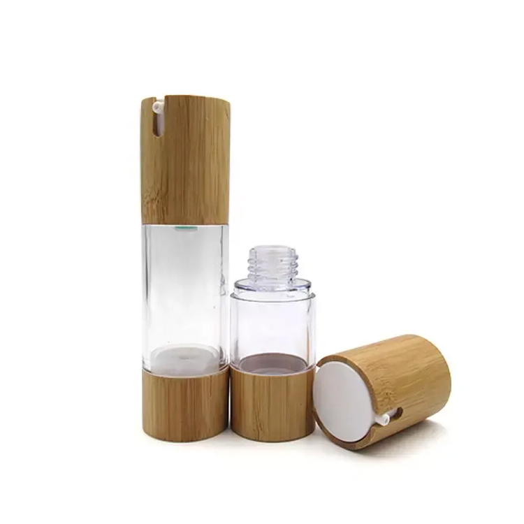 Kalikasan Bamboo plastic dispenser lotion pump airless bote