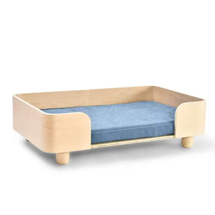 Bagong Disenyo Modernong Pet Muwebles Wooden Frame Dog Sofa Bed