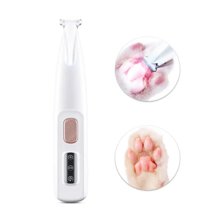 Bagong hindi tinatagusan ng tubig na alagang hayop na humantong light dog paws hair cat hair clipper