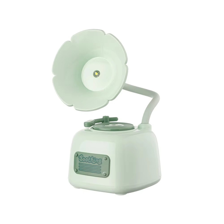 Mga Ornament Dimmable USB Charge Mini Phonograph Table Lamp