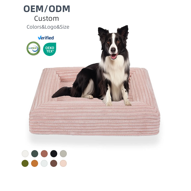 Orthopedic dog bed memory foam hugasan alagang hayop bed