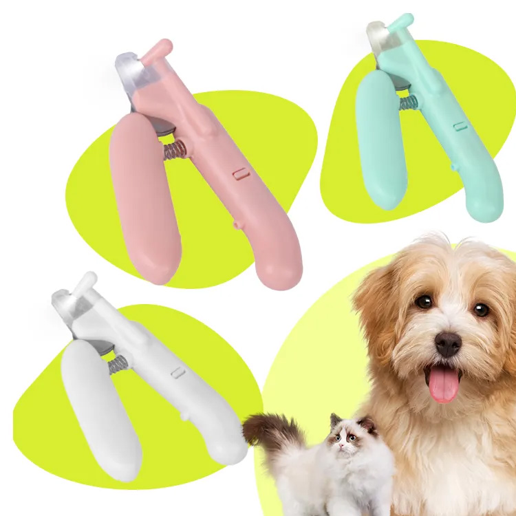 Ang mga alagang kuko ng alagang hayop na may LED light pet claw claw grooming gunting