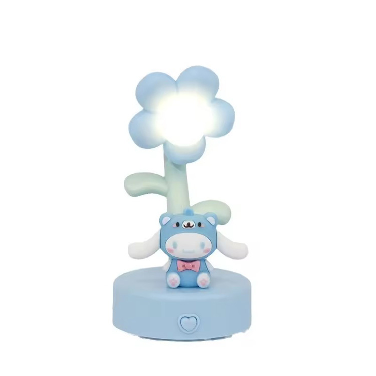 Sikat na Creative Gift Cinnamoroll Anime Tricolor Desk Lamp