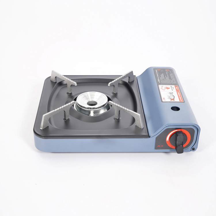Portable lightweight asul na kulay butane gas stove