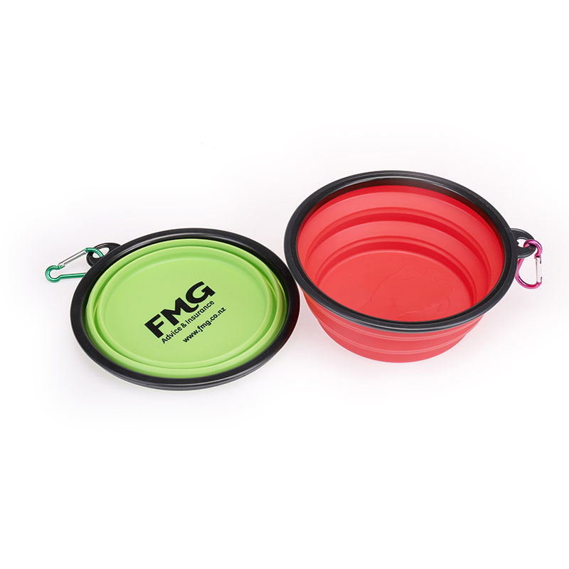 Ang Portable Travel Collapsible Pet Bowl