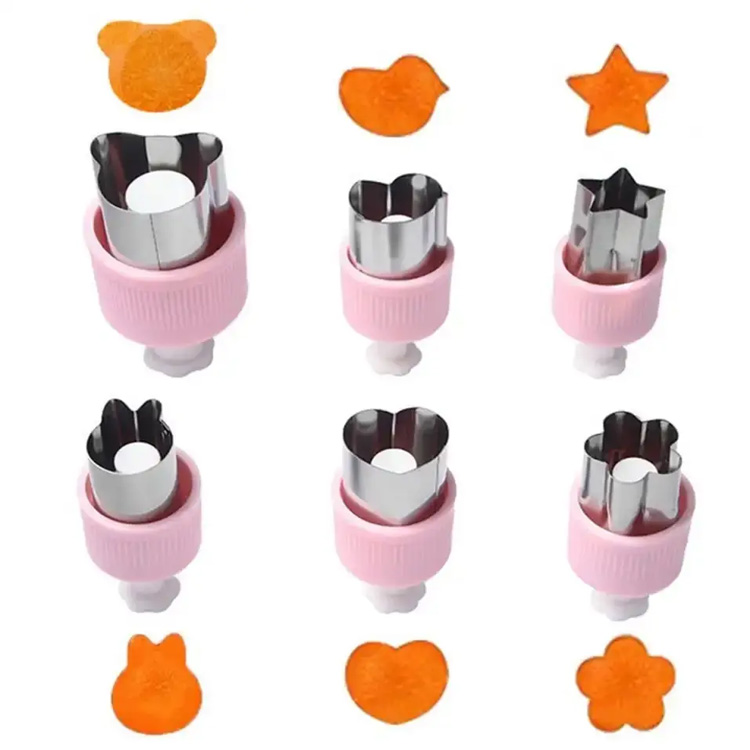 Press-style cookie molds hindi kinakalawang na asero cookie cutter set