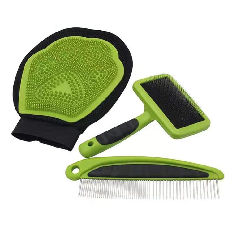 Propesyonal na Dog Grooming Brush Tool Kit ng Pet Bath