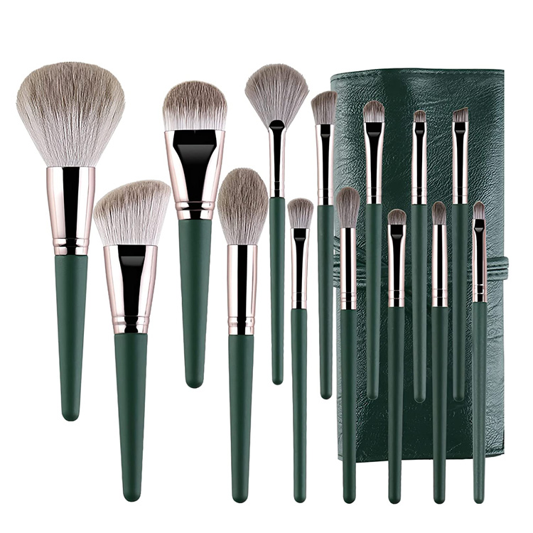 Propesyonal na Pribadong Label Synthetic 14 PCS Makeup Brushes