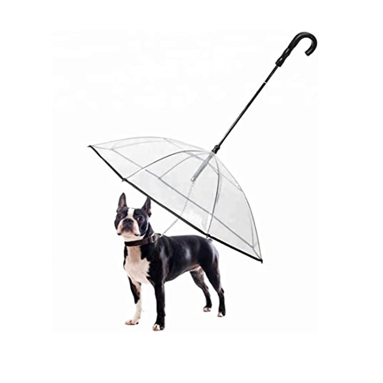 Puppy Raincoat Transparent Pet Dog Umbrella kasama si Leah Holder