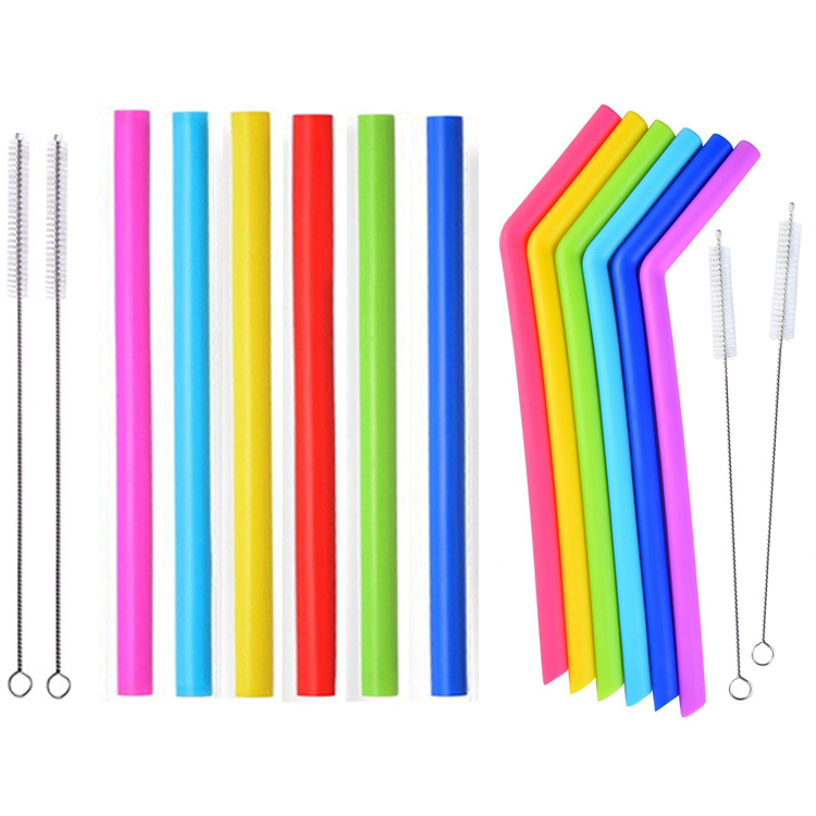 Flexible Reusable Tumbler Silicone Drinking Straw